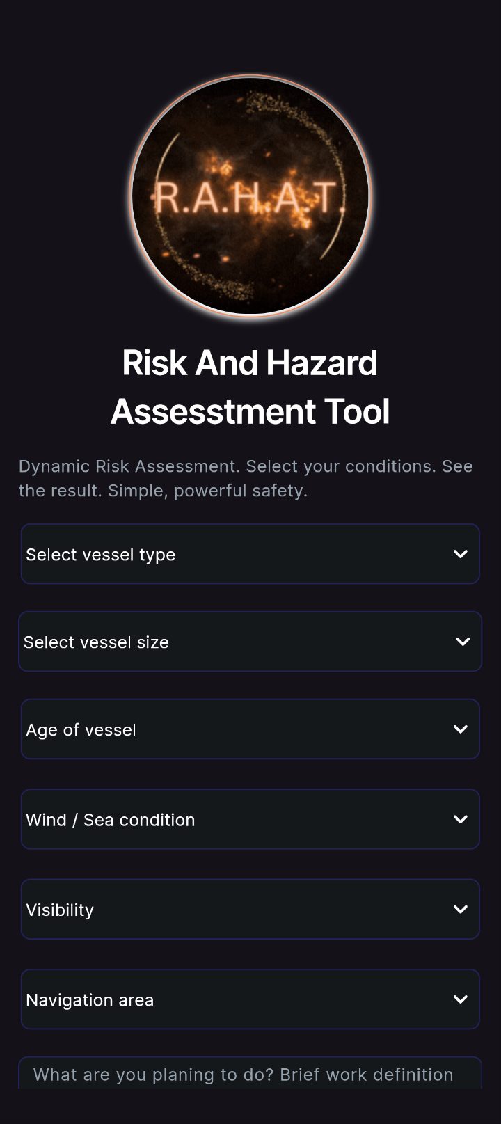 R.A.H.A.T. risk and hazard assessment tool